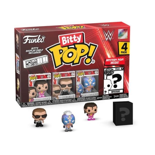 Figurer - FUNKO - Bitty Pop 4-pack - Razor Ramon - Diesel - Rey Mysterio