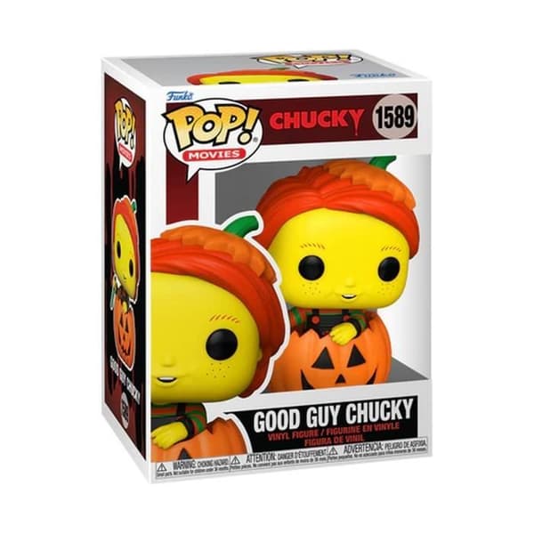 Samlarfigur - FUNKO - Good Guy Chucky - Deluxe svart ljus - Halloween - Pumpkin