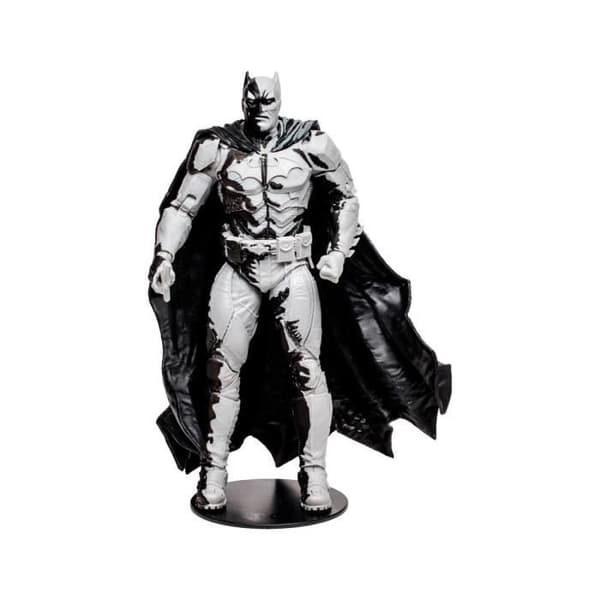 Svart Adam Batman Line Art Variant Figur - McFarlane Toys - DC Comics - 18 cm