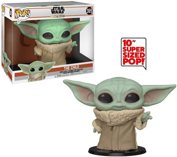 Figurina Funko Pop! Jumbo N°369 - Star Wars Mandalorian - L'enfant 25 Cm