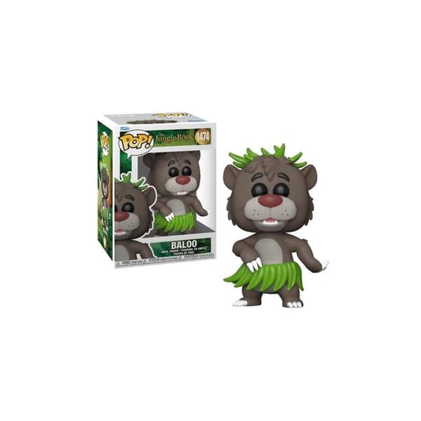 Figur - FUNKO - Pop Disney N° 1474 - Baloo - Brun - Från 3 år