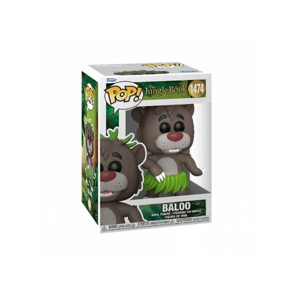 Figur - FUNKO - Pop Disney N° 1474 - Baloo - Brun - Från 3 år