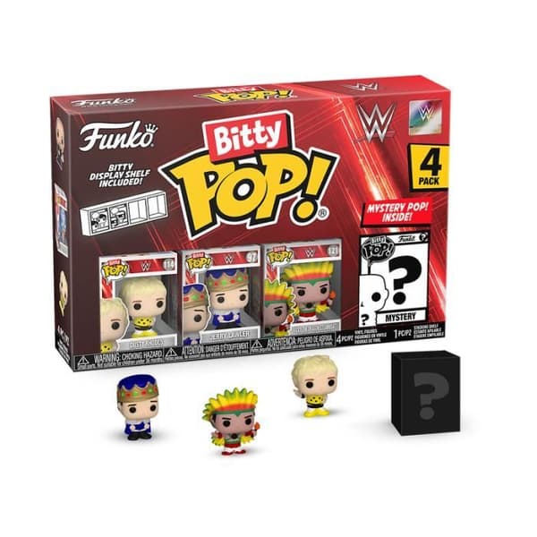 Figuriner - FUNKO - Bitty Pop 4-pack - Dusty Rhodes - Jerry Lawler - Ricky Steamboat