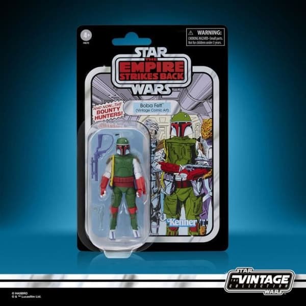 Star Wars: The Empire Strikes Back Vintage Collectible Boba Fett (Vintage Comic Art) 10cm