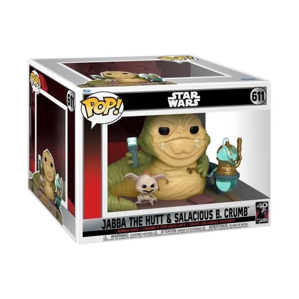 Funko Pop! Moment: Star Wars: Return of the Jedi 40th Anniversary - Jabba (med Salacious)