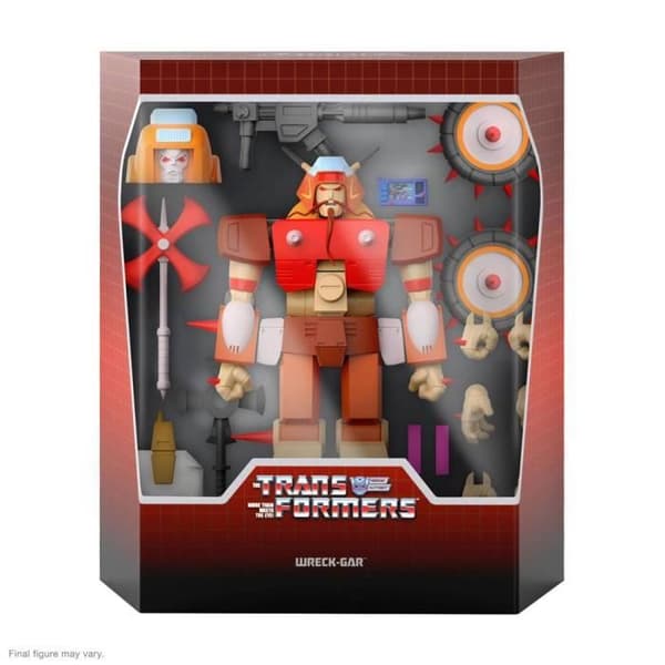 Transformers Figur - Super7 - WRECK-GAR - 18 cm - Utbytbara tillbehör