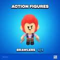 Miniatyrbillede 1 af 3: BRAWL STARS S1 ACTIONFIGURER 11 cm - COLT