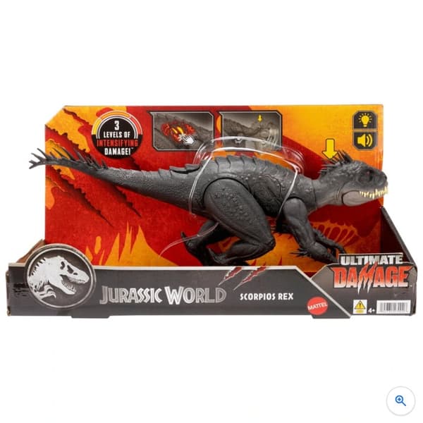 Jurassic World Dinosaur Action Figure Ultimate Damage Scorpios Rex