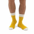 Miniatyrbild 2 av 3: LUCKIES STRUMPOR ÖL SOCKAR LAGER GUL ÖL ROLIG GÅVOIDÉ BOMULL