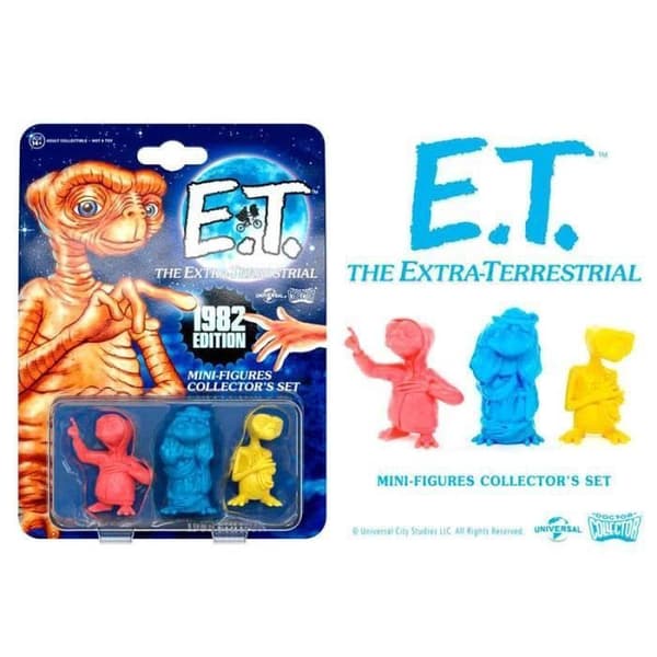 Figurinsamlingssats Glödande 1982 E.T. Den Utomjordiska - Noir - PVC - 5cm