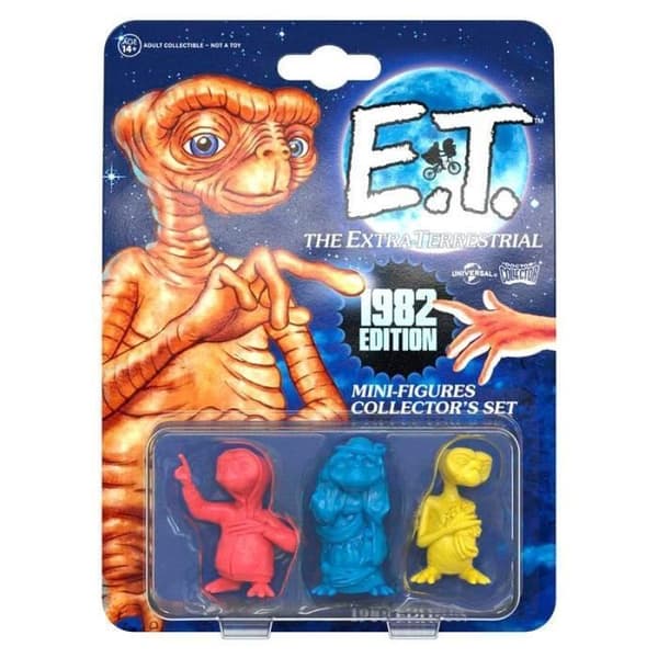Figurinsamlingssats Glödande 1982 E.T. Den Utomjordiska - Noir - PVC - 5cm