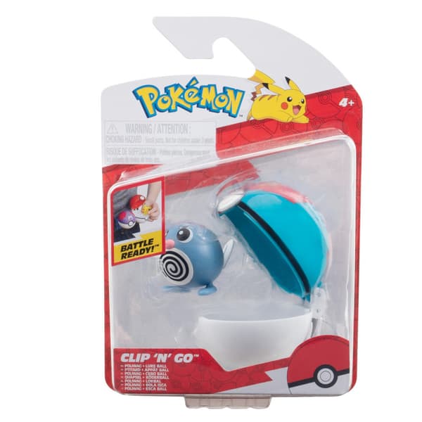Pokémon Clip N Go - Poliwag og Lure Ball (PKW3626)