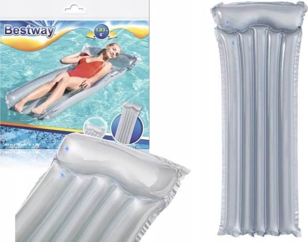 Bestway BESTWAY Uppblåsbar badmadrass Grå183 x 76 cm 44013