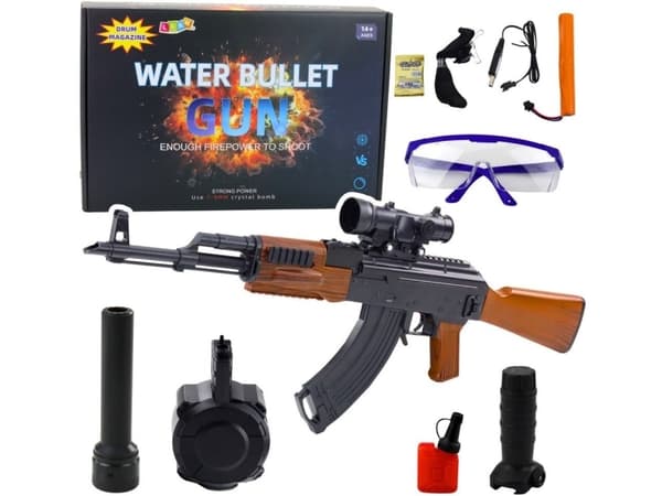 Lean Toys AK Vattenboll Gevär Hydrogel Mål Priedai Akiniai 96cm