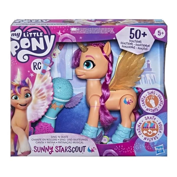 MY LITTLE PONY - En ny generation - Sunny Starscout på rullskridskor - leksak 22 - 5 cm fjärrkontroll - 50 reaktioner - ljus och musik