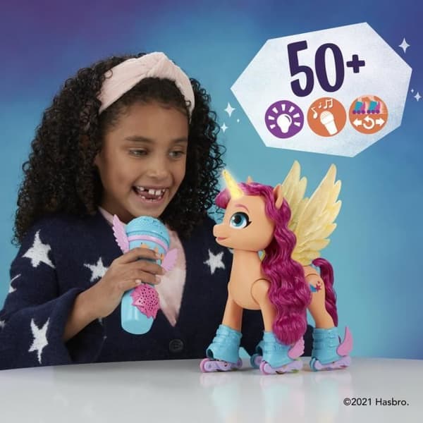 MY LITTLE PONY - En ny generation - Sunny Starscout på rullskridskor - leksak 22 - 5 cm fjärrkontroll - 50 reaktioner - ljus och musik