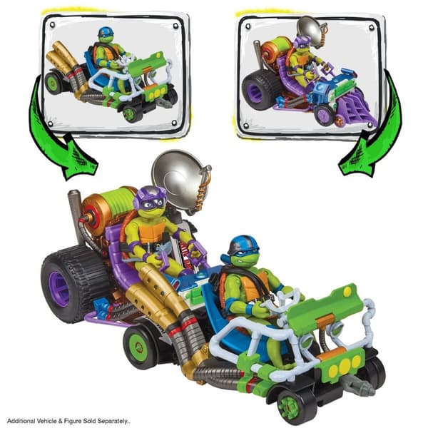 Turtles Fordon med figur Recon Buggy with Donatello