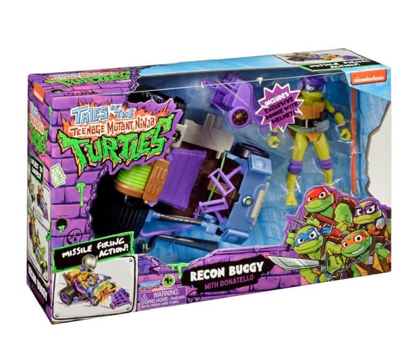 Turtles Fordon med figur Recon Buggy with Donatello