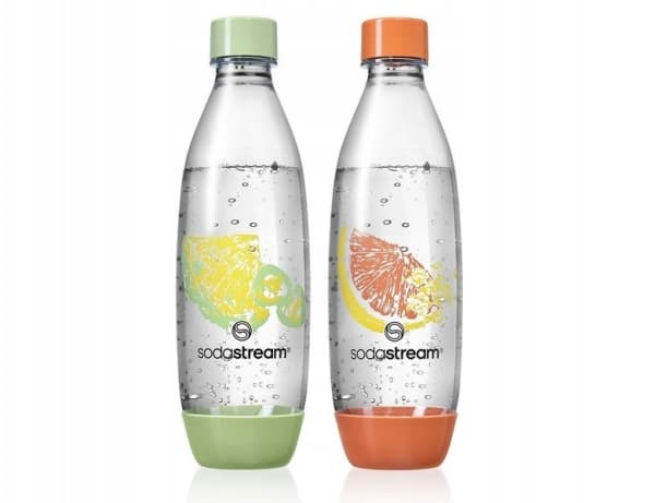 Butelki SodaStrem 2x1L Fuse Crafted (Coral Orange/Forest Green)