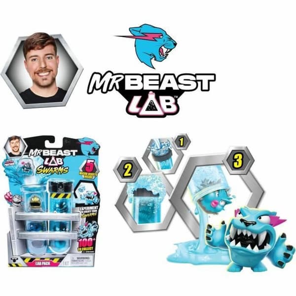 Ledad figur Moose Toys MrBeast Lab Swarms