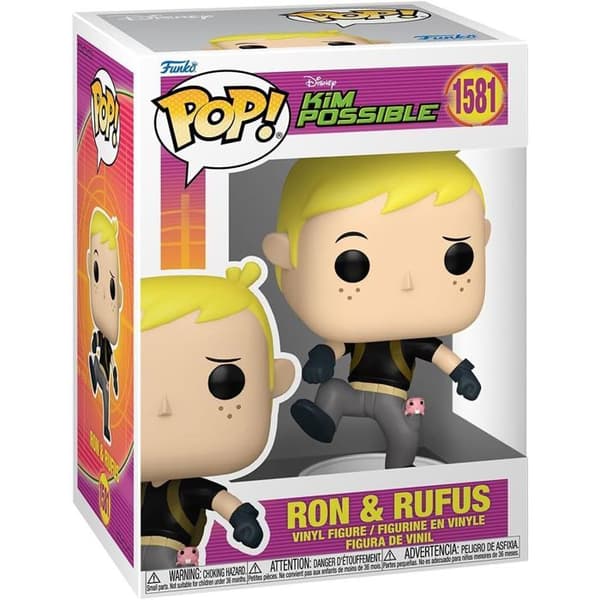 Figurine Funko Pop! N°1581 - Kim Possible - Ron med Rufus