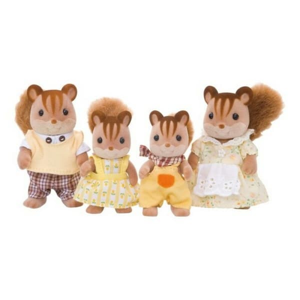 Set of Dolls Sylvanian Families 4172 Family Ecureuil Roux