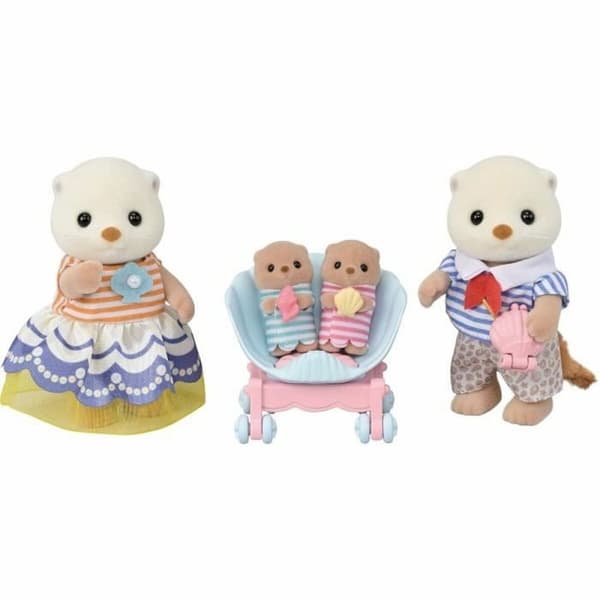 Jointed Figure Sylvanian Families La familia de las nutrias marinas animals