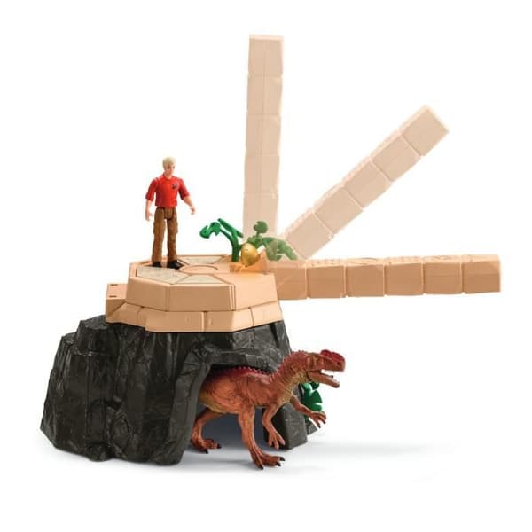 Den stora erövringen av det förlorade templet, leksetfigurer, SCHLEICH 42656 Dinosaurier, från 4 år