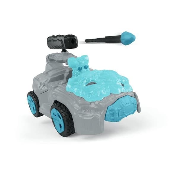 SCHLEICH - 42669 ELDRADOR CREATURES Jäätörmäysauto miniolennolla - Autosetti fantasiahahmolla