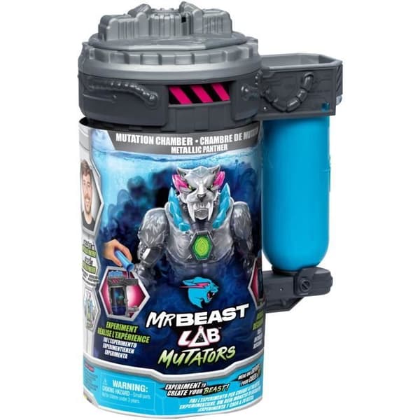Mutators Gennemsigtig Panter Mutationskammer Figur - MR Beast LAB - Udfør et eksperiment for at skabe din skabning