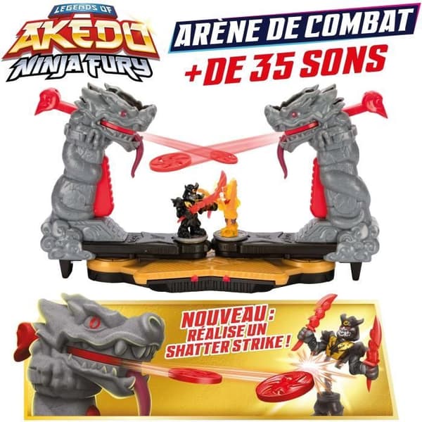 Ninja Fury Battle Arena - MOOSE TOYS - AKEDO - Kamp med figurer, controllere og lydeffekter