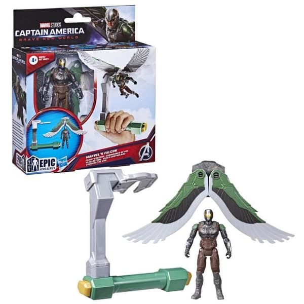 Falcon Flight Controls -figuuri, Marvel Epic Hero Series Captain America: Brave New World, ikä 4