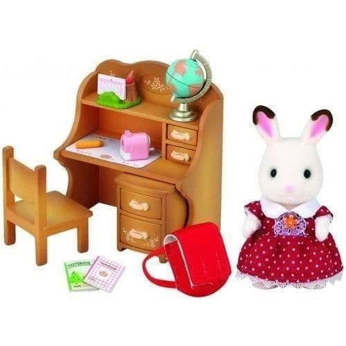 Sylvanian Families lasten työpöytä - Suklaapupun sisko - Sisältää tarvikkeet