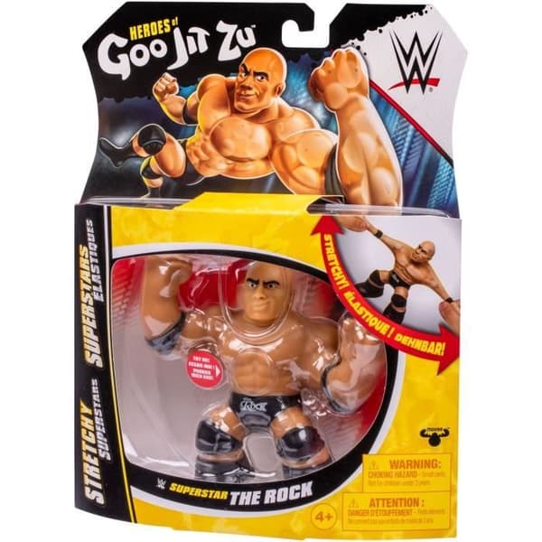 Joustava figuuri - GOO JIT ZU WWE - The Rock - 11 cm - Joustava rakenne - Joustava 3x
