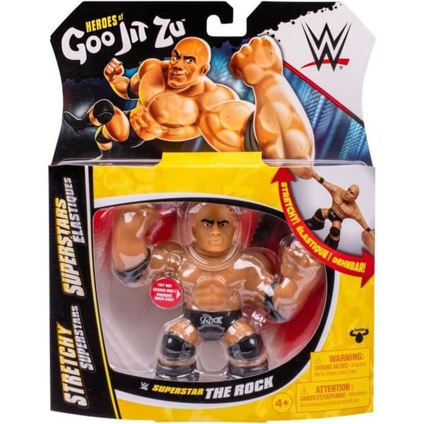 Joustava figuuri - GOO JIT ZU WWE - The Rock - 11 cm - Joustava rakenne - Joustava 3x