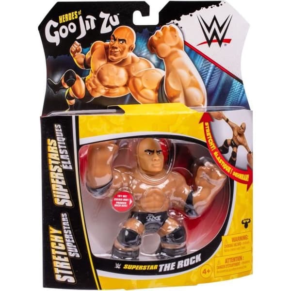 Joustava figuuri - GOO JIT ZU WWE - The Rock - 11 cm - Joustava rakenne - Joustava 3x