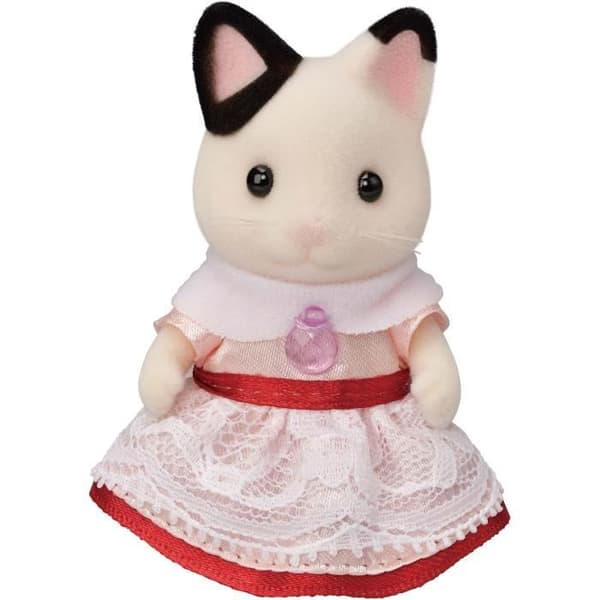 Miniaturefigurer - SYLVANIAN FAMILIES - 5646 - Den tofarvede kattepige og hendes fødselsdagssnack