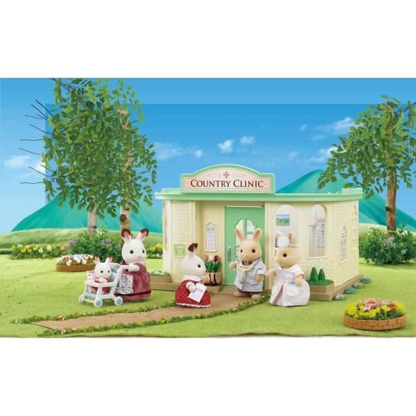 Miniature lægekontor - SYLVANIAN FAMILIES - 5096 - Tilbehør inkluderet
