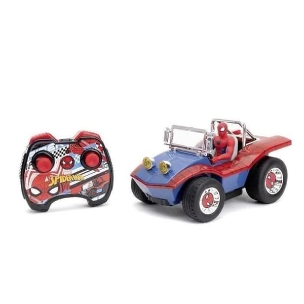 Jada - Marvel - Spiderman Radiostyret Bil - Turbo Funktion - Figur Inkluderet - Alder 6+