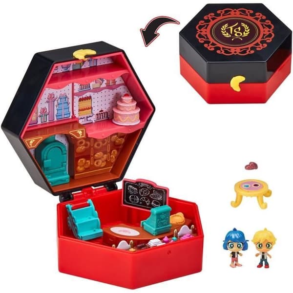 BANDAI - Miraculous Ladybug - Mini Universe Chibi Bakery - Minihahmot Marinette ja Adrien mukana - P50551