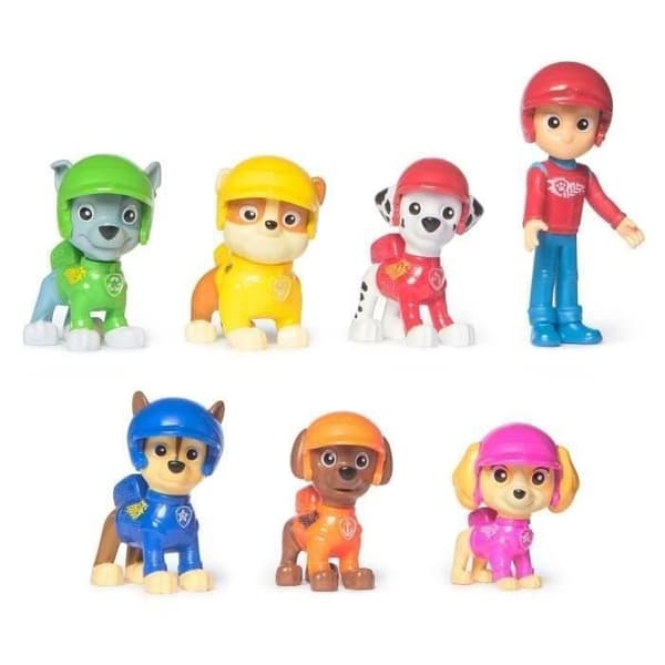 SPIN MASTER MULTIPAKKE MED 7 REDNINGSHJULFIGURER PAW Patrol