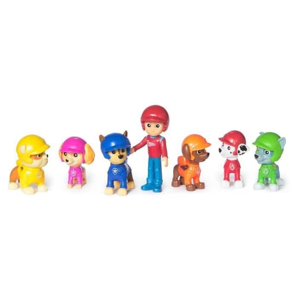 SPIN MASTER MULTIPAKKE MED 7 REDNINGSHJULFIGURER PAW Patrol
