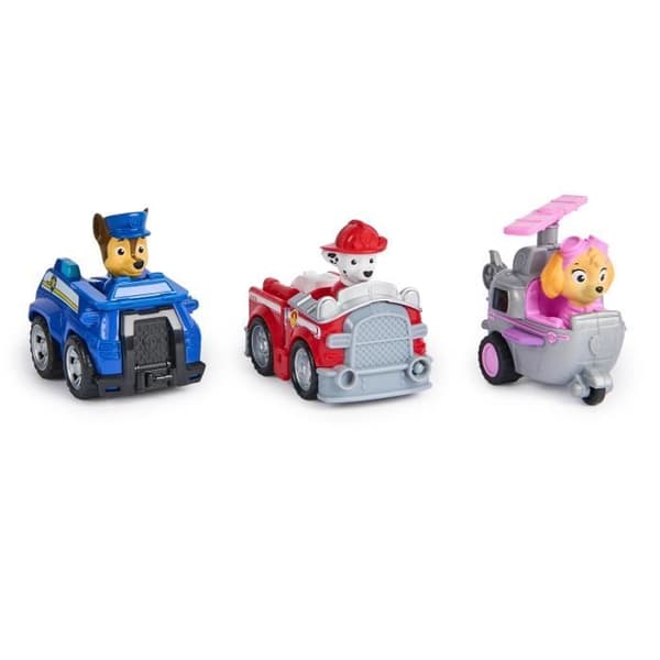 SPIN MASTER 3-PAK RETRO FRIKTIONSKØRETØJER Paw Patrol