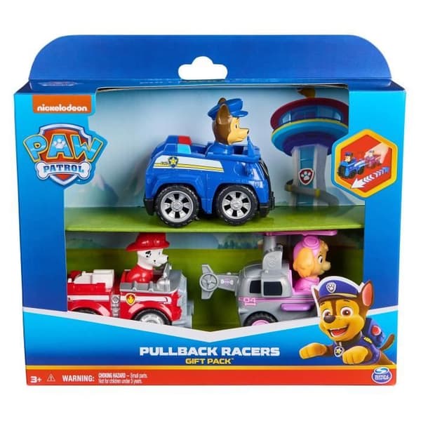 SPIN MASTER 3-PAK RETRO FRIKTIONSKØRETØJER Paw Patrol