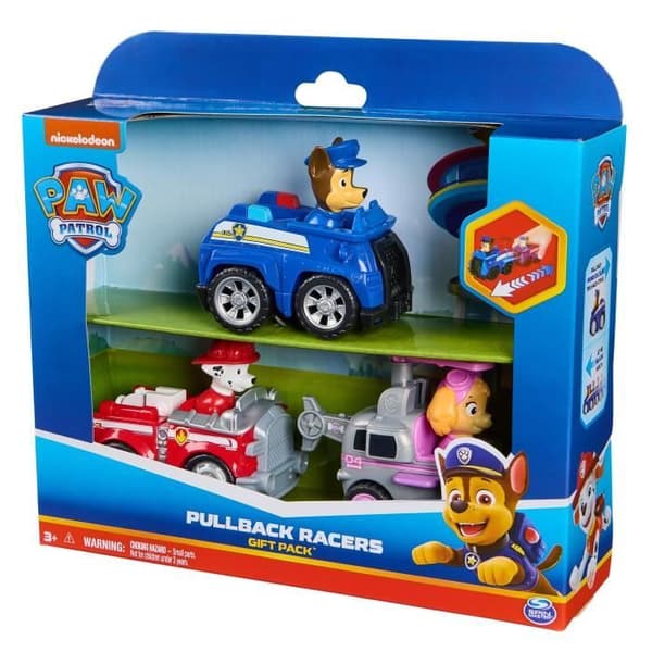 SPIN MASTER 3-PAK RETRO FRIKTIONSKØRETØJER Paw Patrol