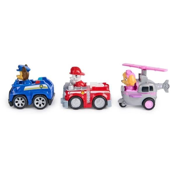 SPIN MASTER 3-PAK RETRO FRIKTIONSKØRETØJER Paw Patrol
