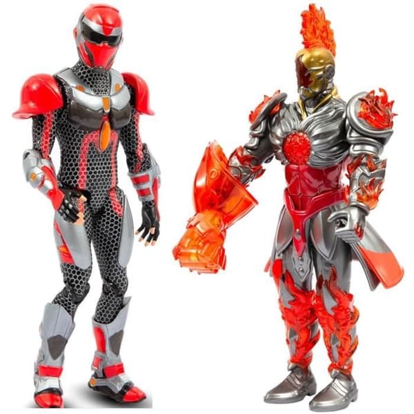 Figursæt - GORMITI - Scion og Gormiti-tilhørende Fire - Zane og Fireon - 15 cm - fra 4 år - GRV192