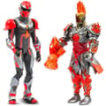Miniatyrbillede 3 af 5: Figursæt - GORMITI - Scion og Gormiti-tilhørende Fire - Zane og Fireon - 15 cm - fra 4 år - GRV192