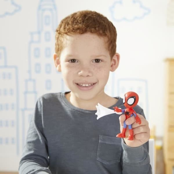 10 cm Spidey-figur, inklusive 1 tilbehør, til børn fra 3 år, Marvel Spidey og hans fantastiske venner