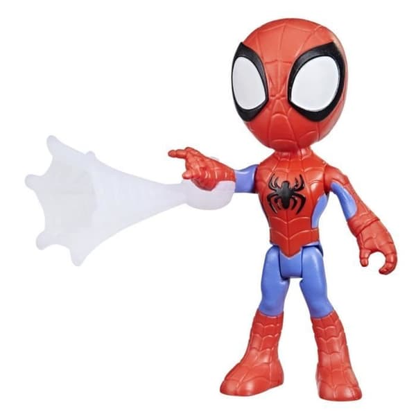 10 cm Spidey-figur, inklusive 1 tilbehør, til børn fra 3 år, Marvel Spidey og hans fantastiske venner